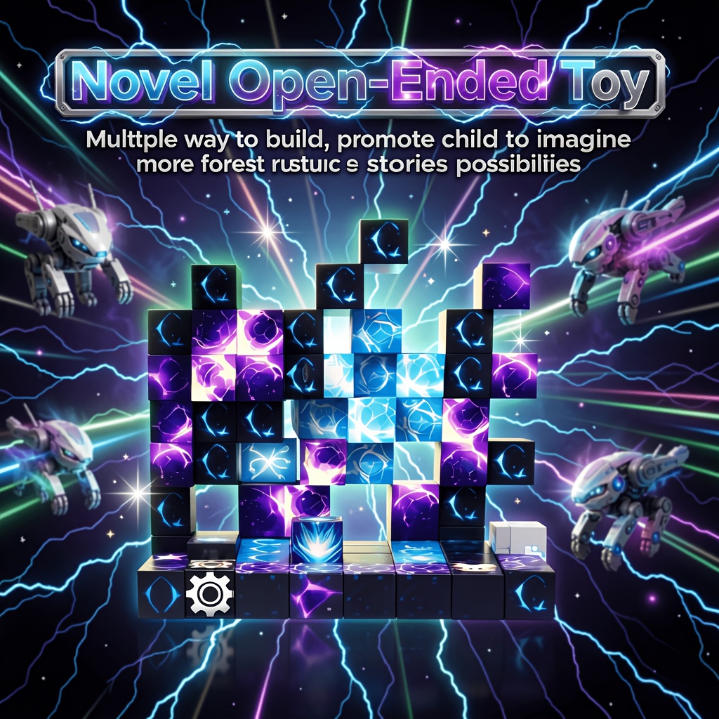 Magnetic Cubes Educational Toy, 100pcs 3D Cubes
