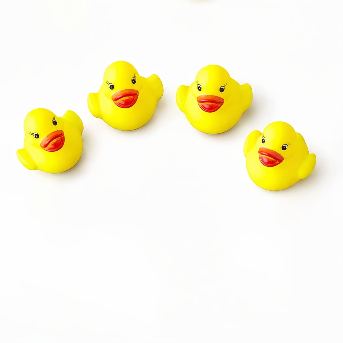 Image of Cute Yellow Duck Rubber Toys, Kids Party Favor Bag Fillers, Mini Animal Toys For Birthday Party Supplies, Classroom Rewards, And Festival Gifts