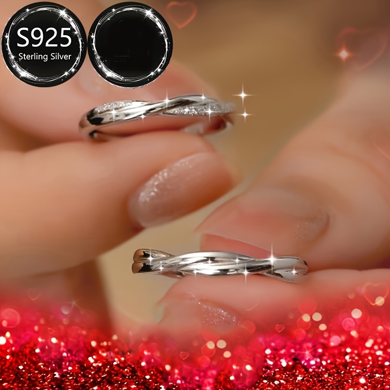 Women's Engagement Rings Infinite Love Couple's Adjustable Open Ring