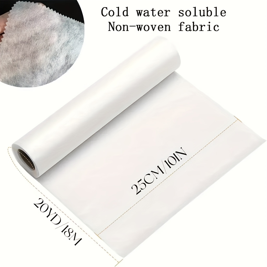 Image of 1 Roll 1 Meter, Non Woven Water Soluble Machine Embroidery Backing For Free Standing Lace Embroidery For Machine Embroidery And Hand