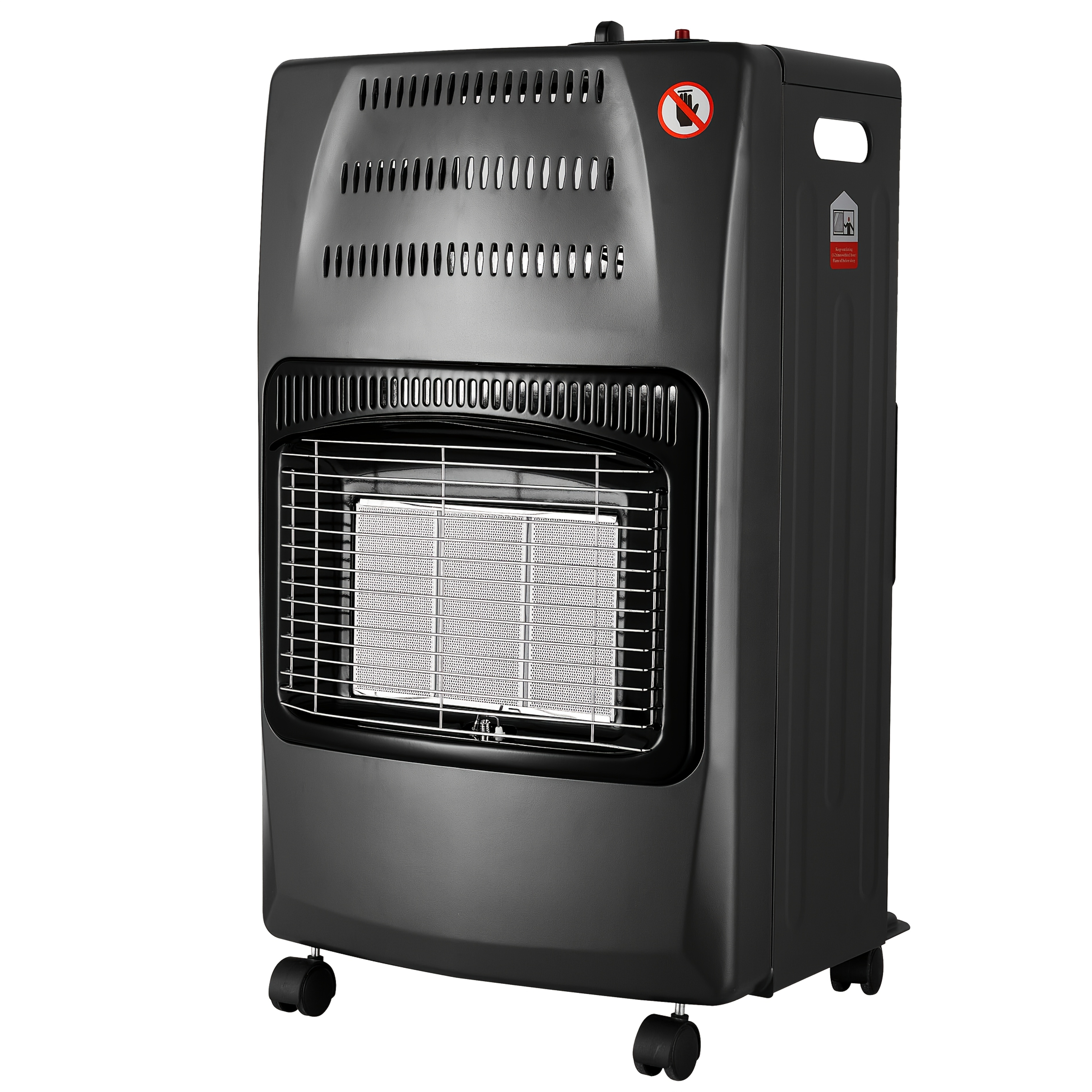 TEMU Vivicreate Chauffage Propane Extérieur, Chauffage Gaz Patio avec Protection ODS et Anti-Basculement, Inclut Régulateur & Tuyau, Noir