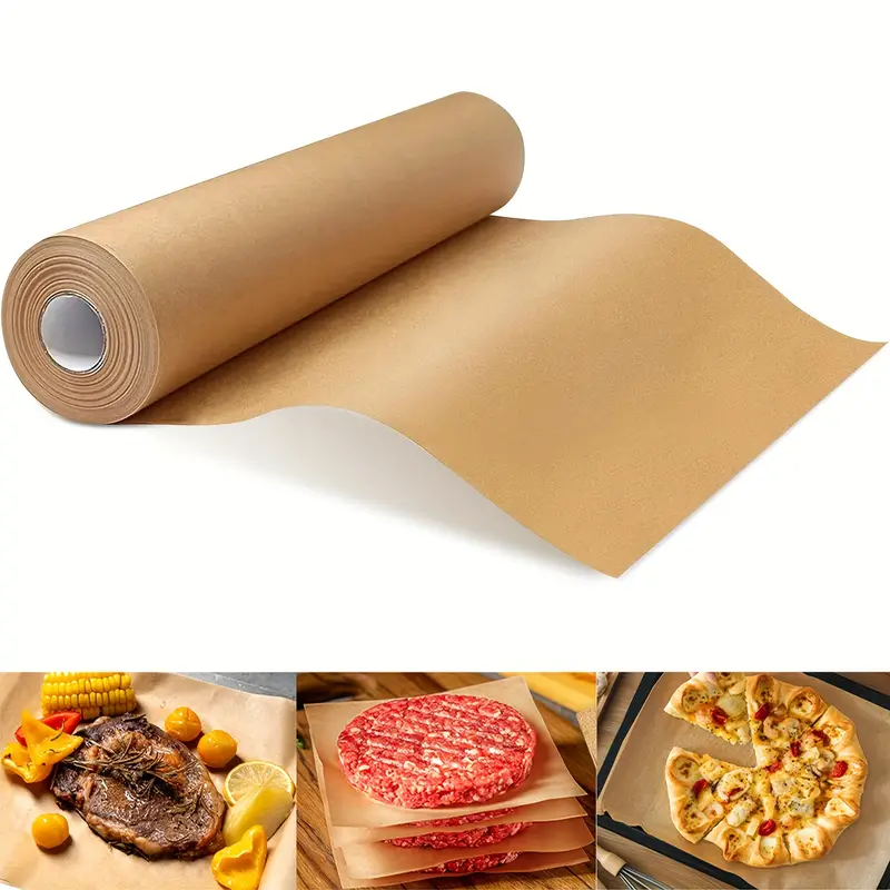 1 roll unbleached parchment paper non stick serrated cutter for baking cooking air fryer silicone oil resistant ideal for chicken fish vegetables more serrated nonstick paper Product details 1