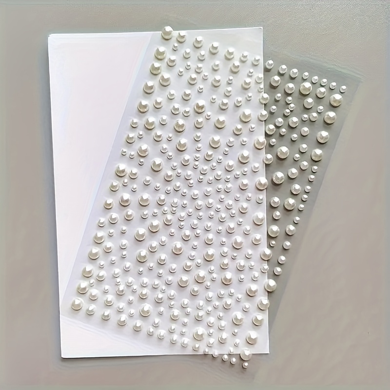 Self Adhesive Flat Artificial Sticker - For Face Decoration, Nail Art, Diy Crafts, Home & Mobile Phone Decoration (3mm/4mm/5mm/6mm), Makeup Accessories | Decorative Use | Versatile Handmade