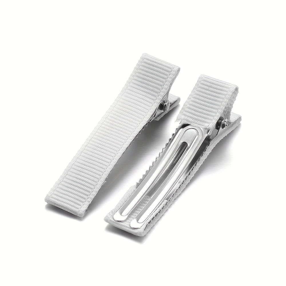 TEMU 10pcs Pinces à Cheveux en Tissu à Enrouler avec Base Filetée pour Artisanat et Accessoires
