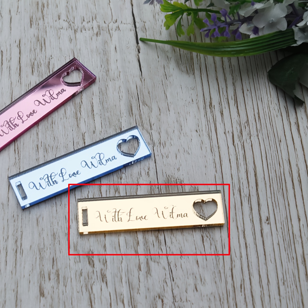 TEMU 10/ Personalized Date/name/party Gift Label Personalized Gift Label Gift Label, Acrylic Gift Label: Supports Languages In All Countries
