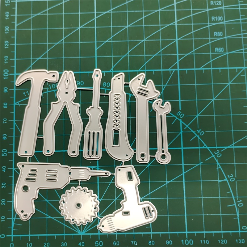 1pc 9pcs Tool Manual Card Making Metal Embodying Die Carbon Steel Cutting Die Cutting