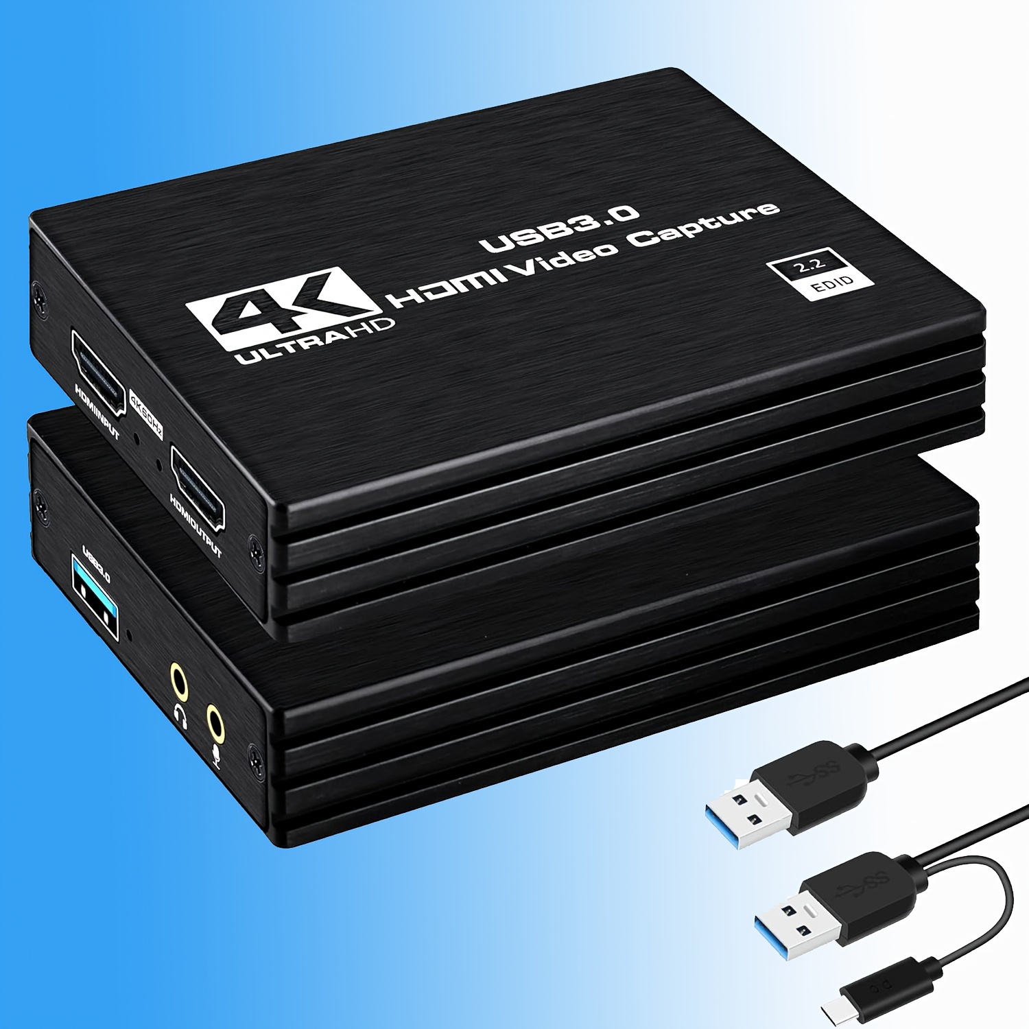 Transmisor y receptor HDMI inalámbrico 4K 2 juegos, extensor HDMI VGA para  PC, portátil, teléfono, cámara, Blu-ray, Netfix, PS5 a monitor, proyector