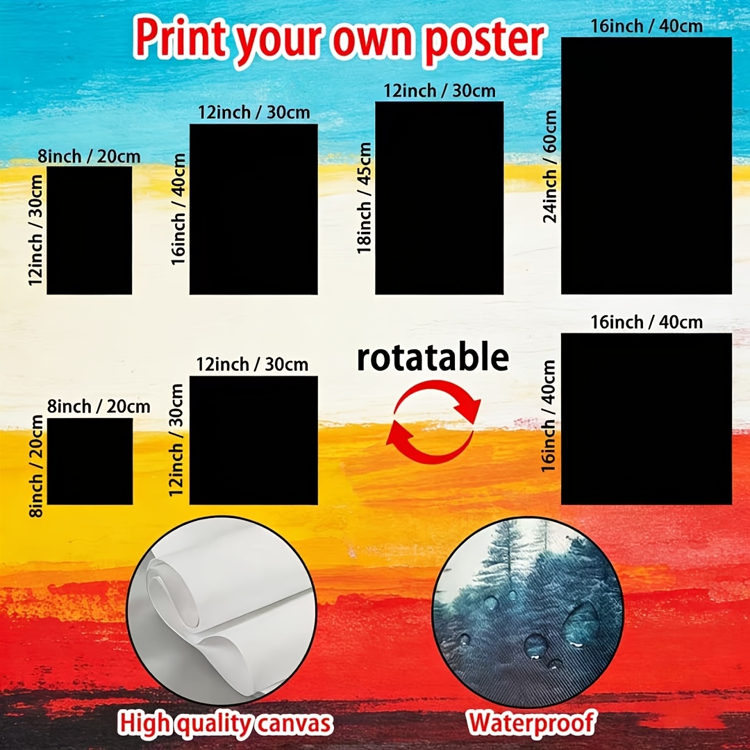 Personalized Custom Photo Canvas Print, Upload Your Picture