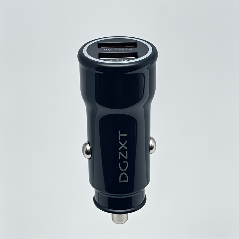 TEMU Cargador de coche USB de puerto de 30 W QC3.0 de carga rápida, para vehículos de corriente 12V/24V, compatible con todas las marcas de