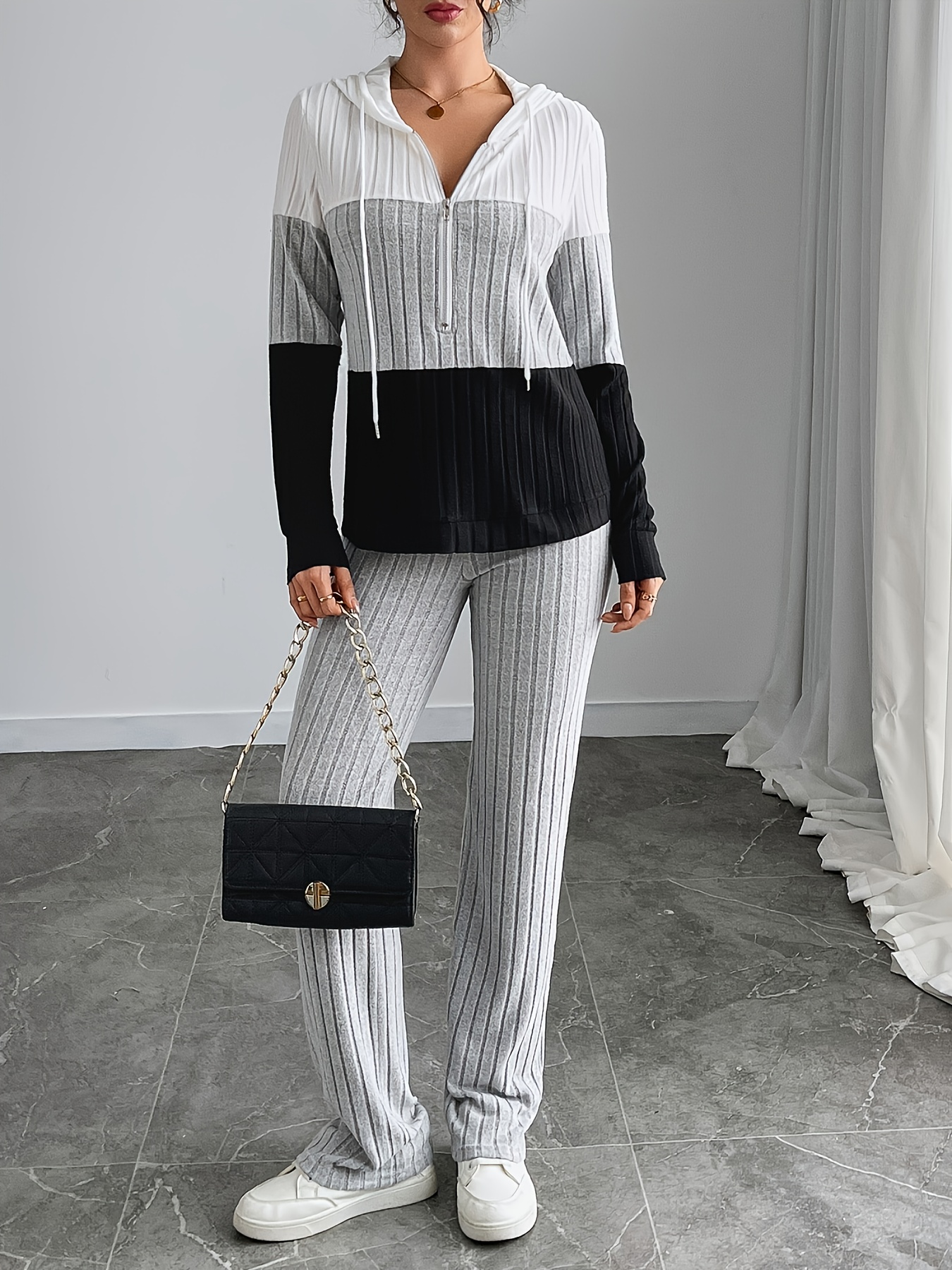 Full length front view of the complete outfit, image 6