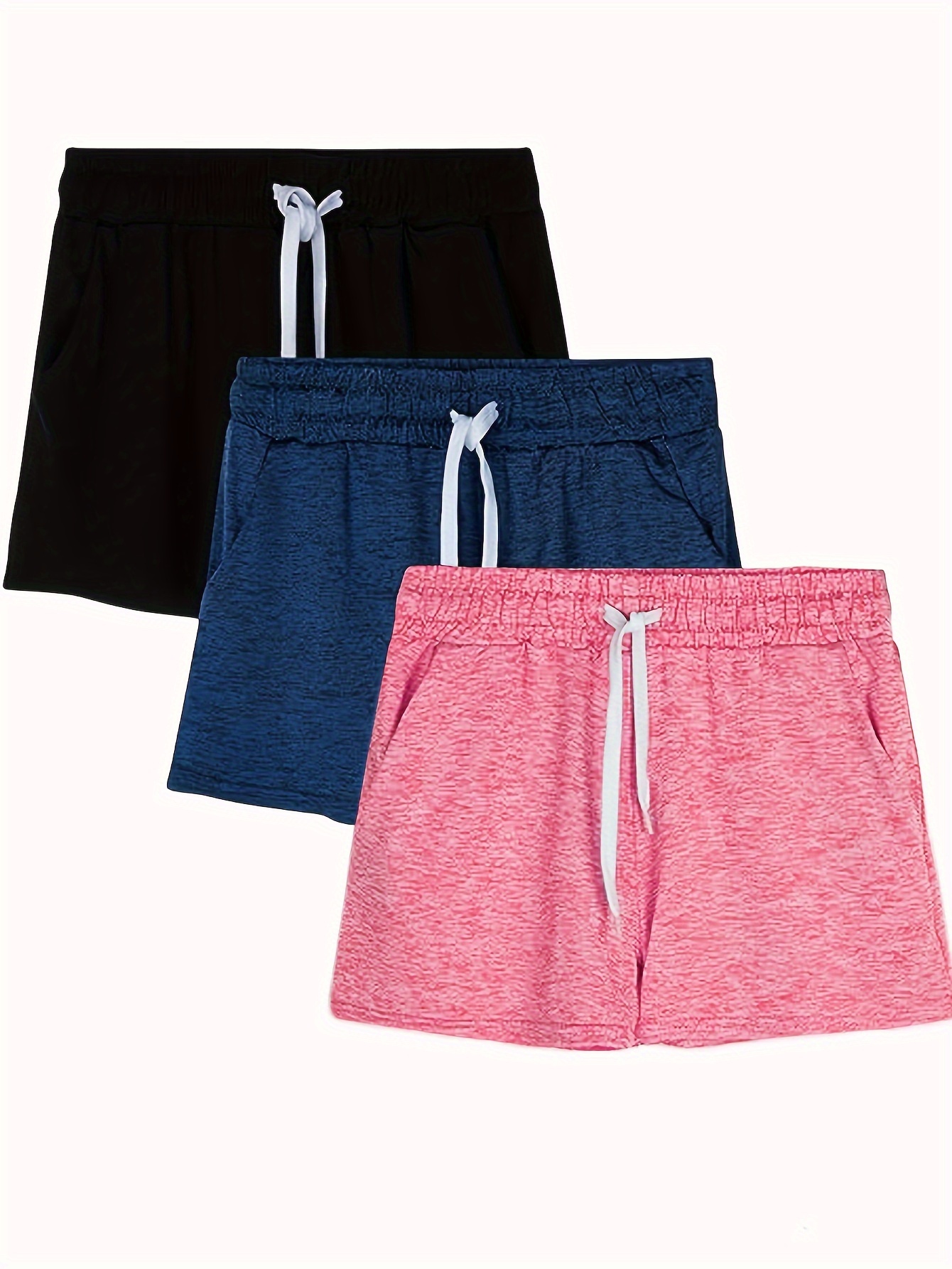 Summer Sweat Shorts Sports Gym Solid Casual Shorts Women's - Temu
