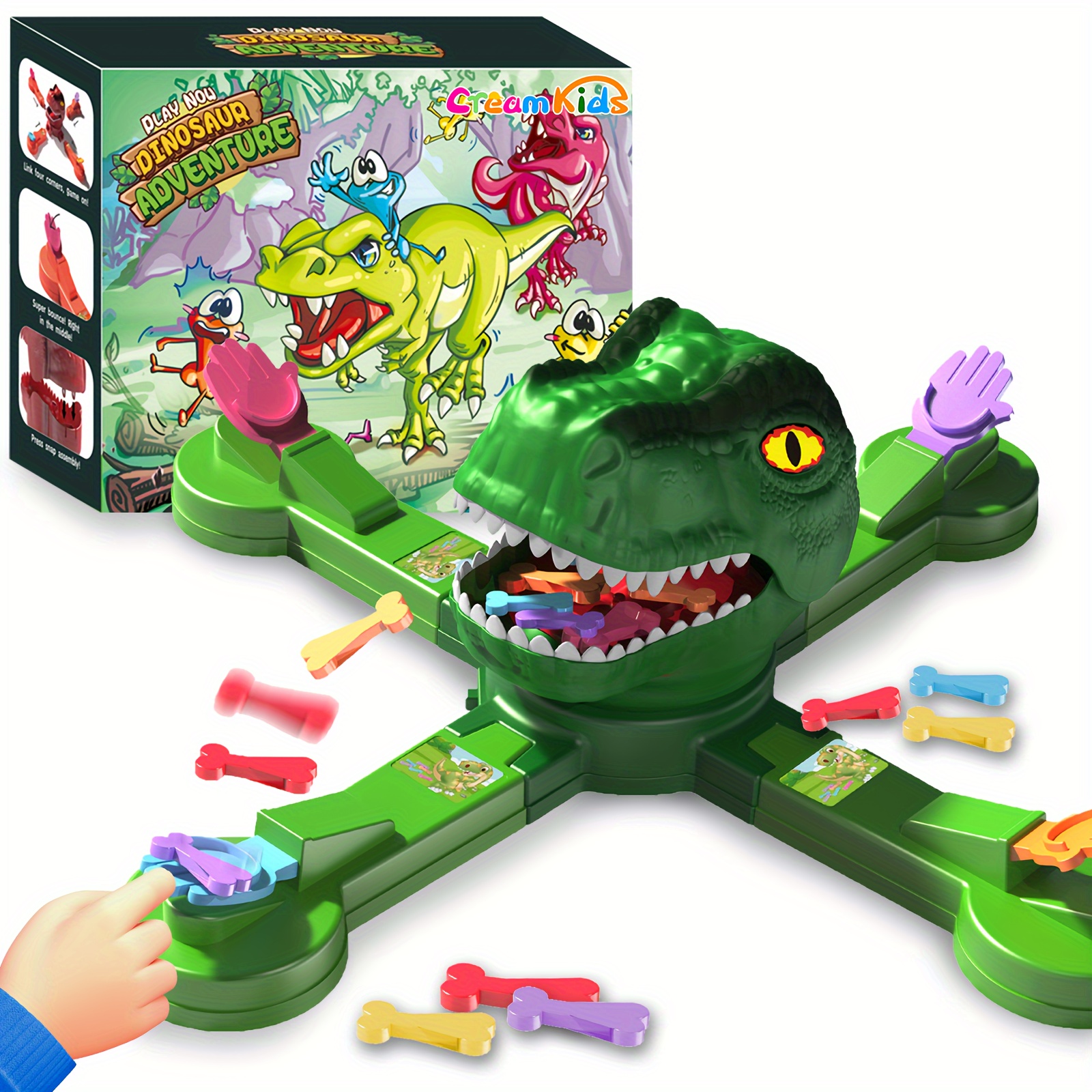 

Creamkids Bone Throwing Feeding Game Toys Set, Dinosaur Eat Competitive Game, Multi-player Interactive Desktop Toys, Board Game Toys For Famliy Time, Party Game Or Outdoor Toy For Adults And Kids 3+