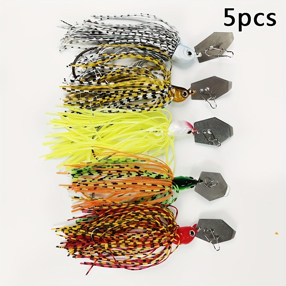 

5pcs Spinner Set, 10g/14g - Vibrant Colors & Reflective Blades For Freshwater And Saltwater Fishing - , Easy-to-use Tackle For Bass, Trout