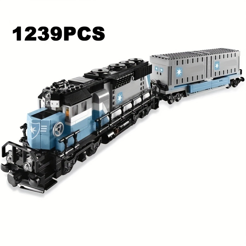 

1239pcs Train Building Blocks Set, , Abs , Decor, For Christmas/halloween/'s Day/'s