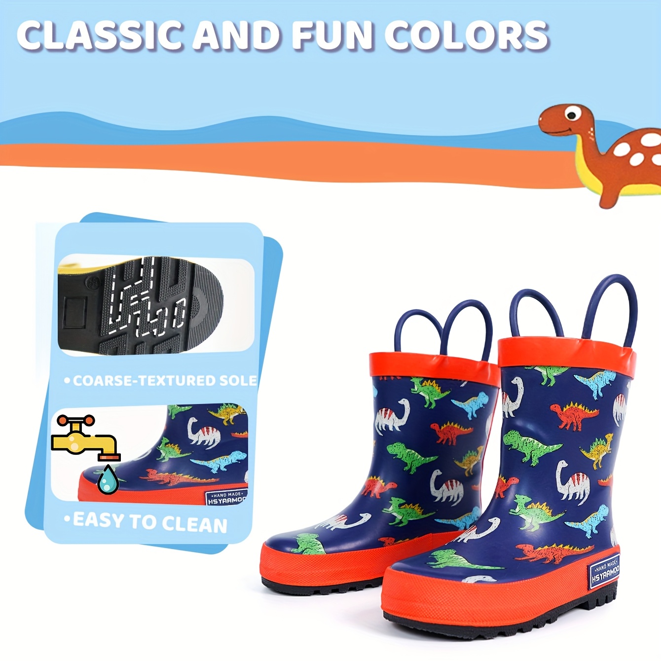 NOKIO Bottes de Pluie Bébé Dessin Animé Imperméables