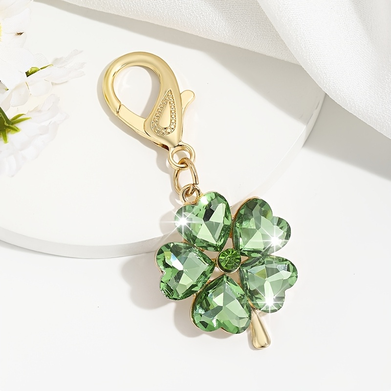 Stylish Korean-style Five-leaf Clover Keychain Bag Accessory