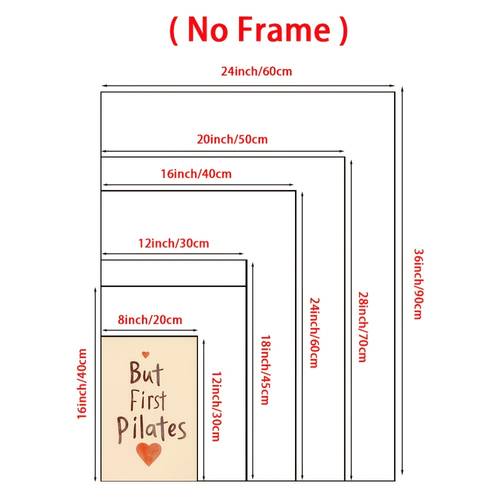 2d flat 1pc pilates vertical minimalist fitness poster frameless suitable for home gym decor backing for installation oil painting canvas wall art for pilates studio office bedroom creative gift for pilates lovers