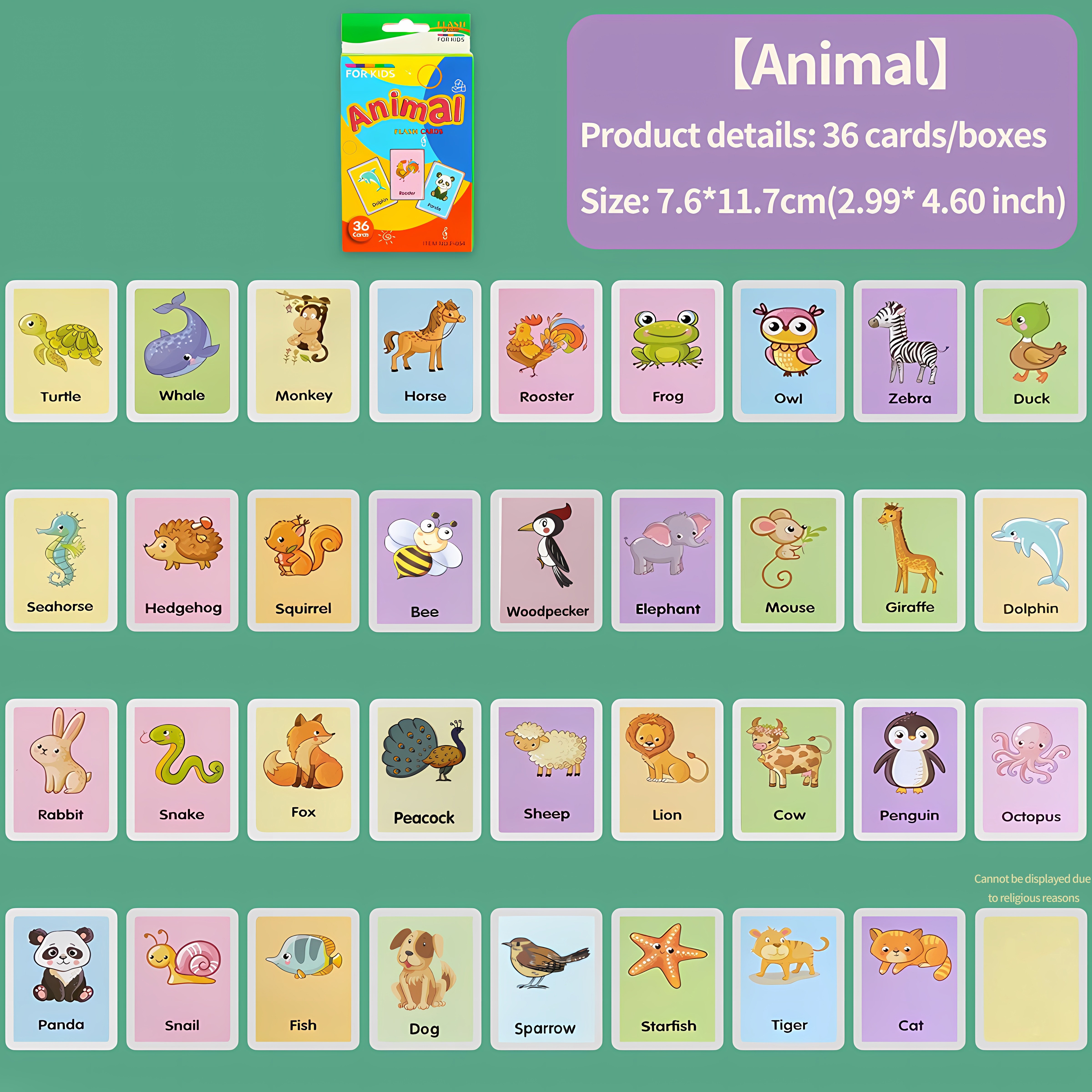 Image of Isahini English Word Flash Cards For - Colorful Cards With Vocabulary Builder Suitable For, Esl Classes, Homeschooling | , Teaching Aids, Language Learning For & Daily Practice