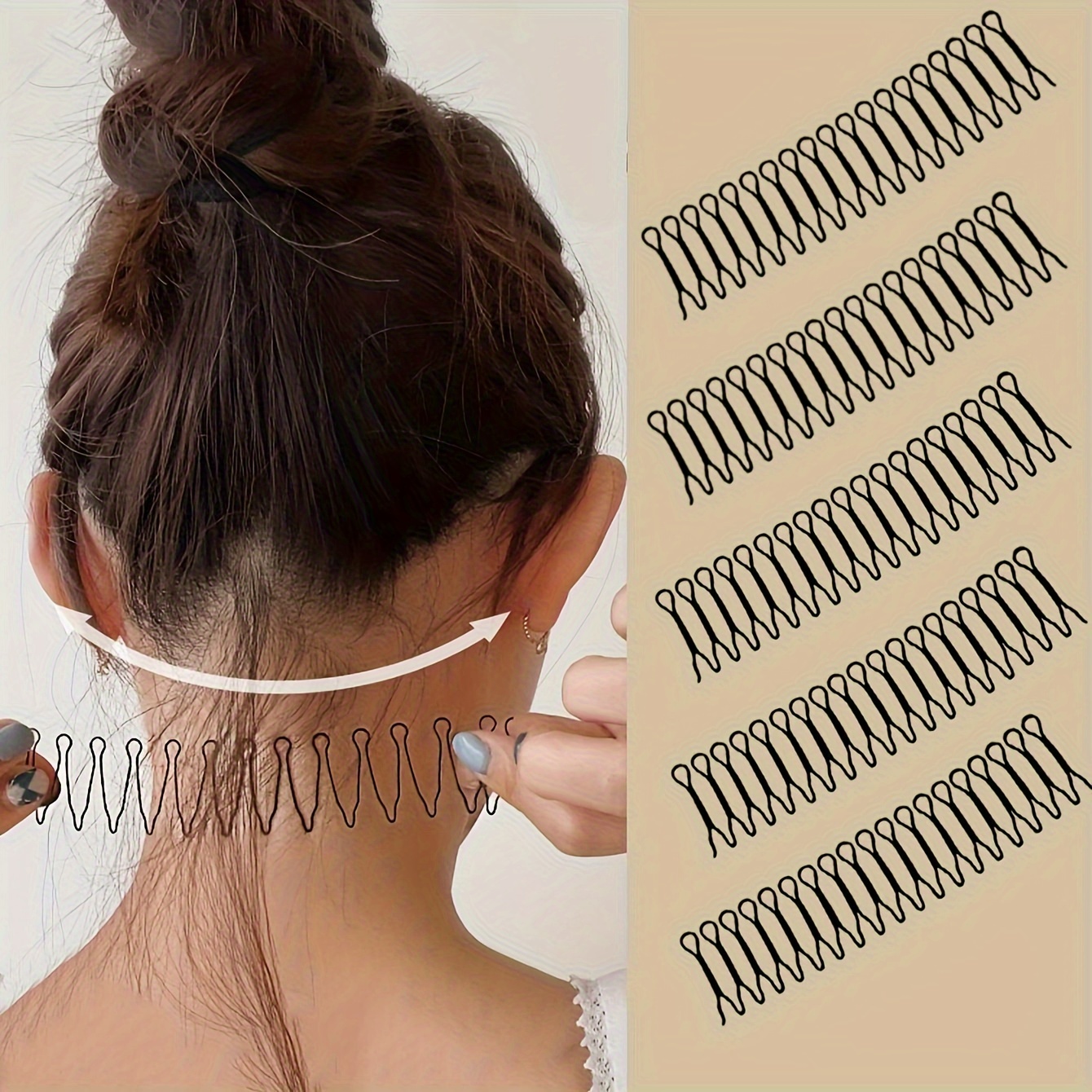 

5- Comb Hairpin Set, -frizz End Tool, Styling , Styling Accessories Kit For - Shaping And Sectioning