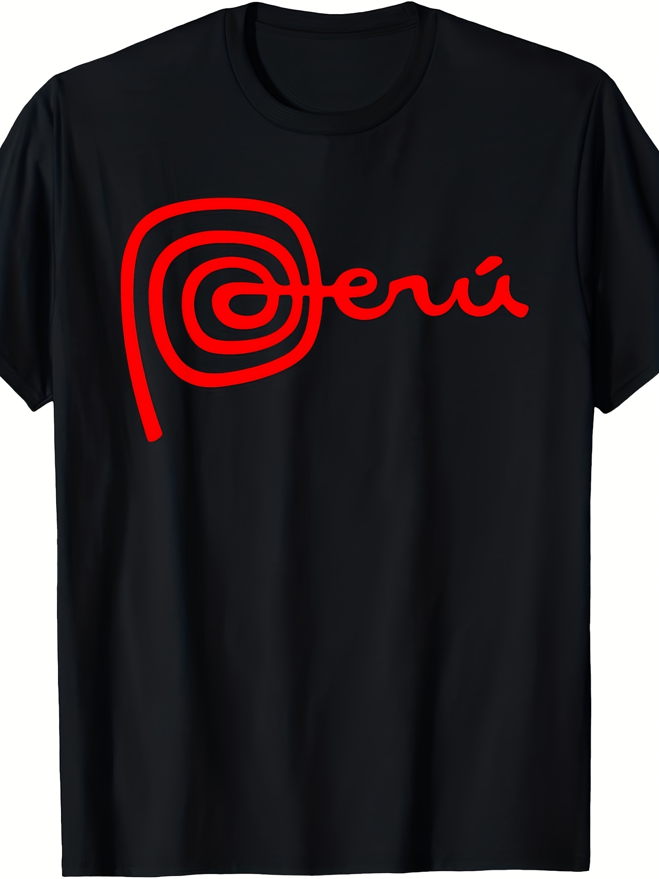 mens womens   red spiral pattern t shirt casual short sleeve round neck tee with   themed machine washable suitable for outdoor travel casual attire     fit for