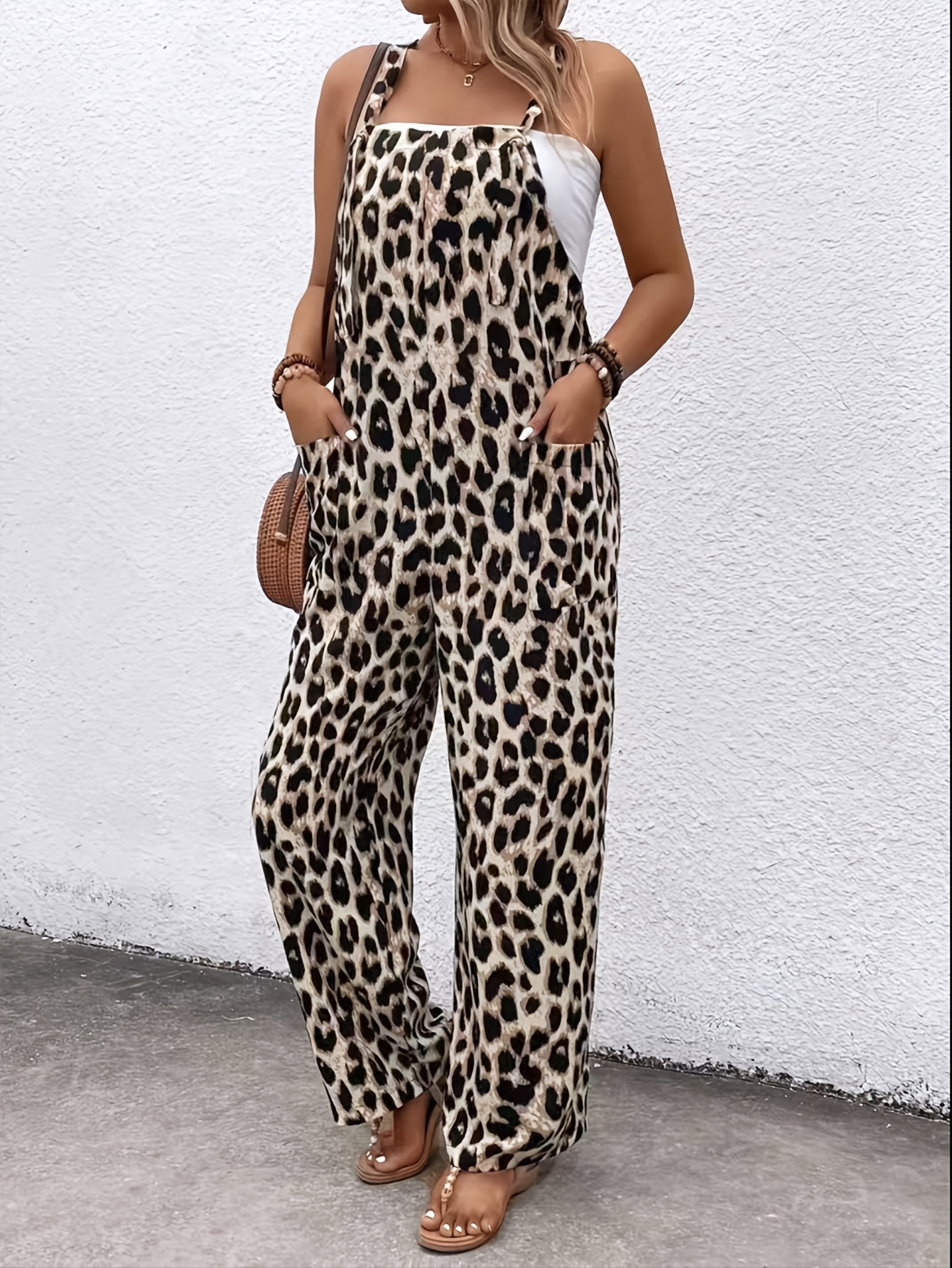 Jumpsuit Outfit Plus Size Leopard Jumpsuit Plus Size Women's