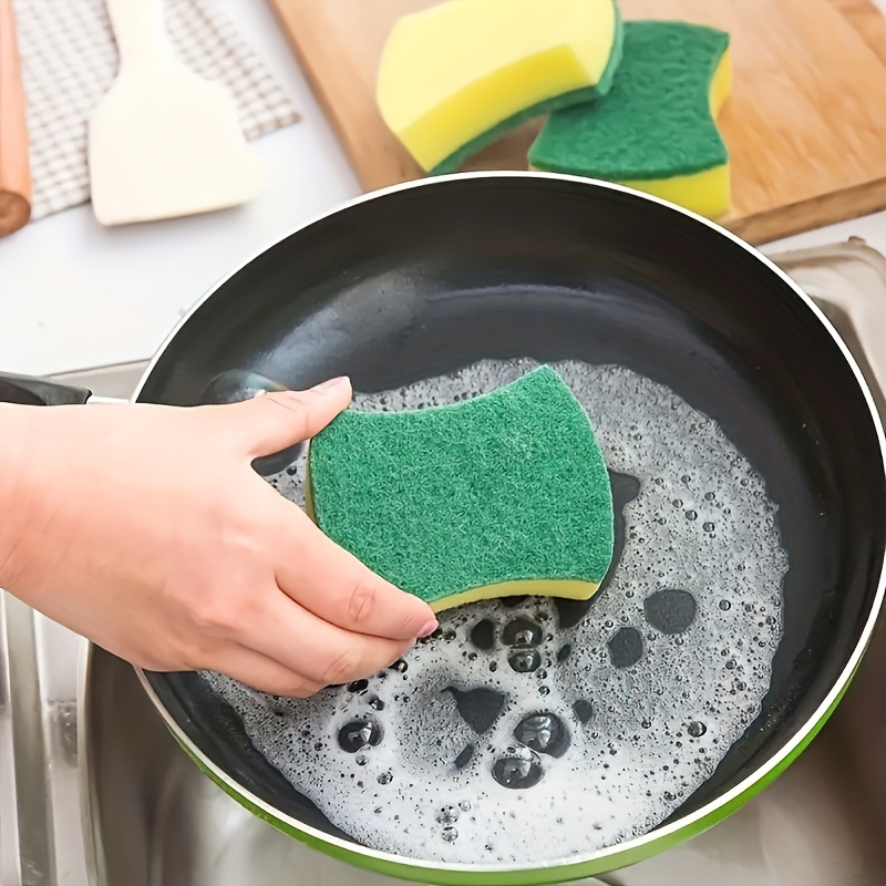 10 12 24pcs multifunctional cleaning sponge double sided cleaning pad special for kitchen dishwashing   material   and no scratches super absorbent   sponge with strong absorbency as a must have cleaning tool details 1