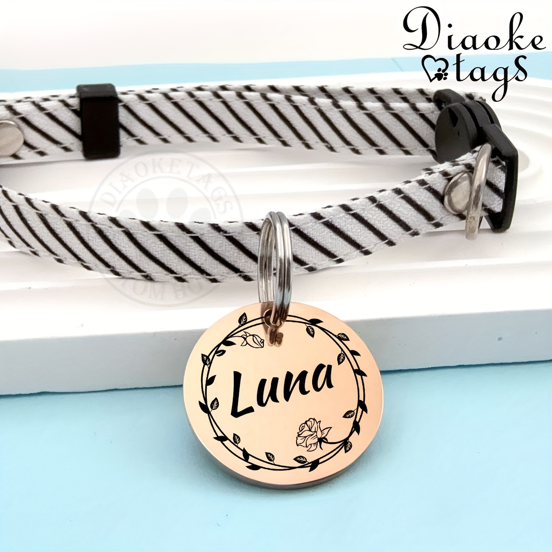 Custom Dog Tags, Funny Double Sided Deep Engraved Pet ID Tags