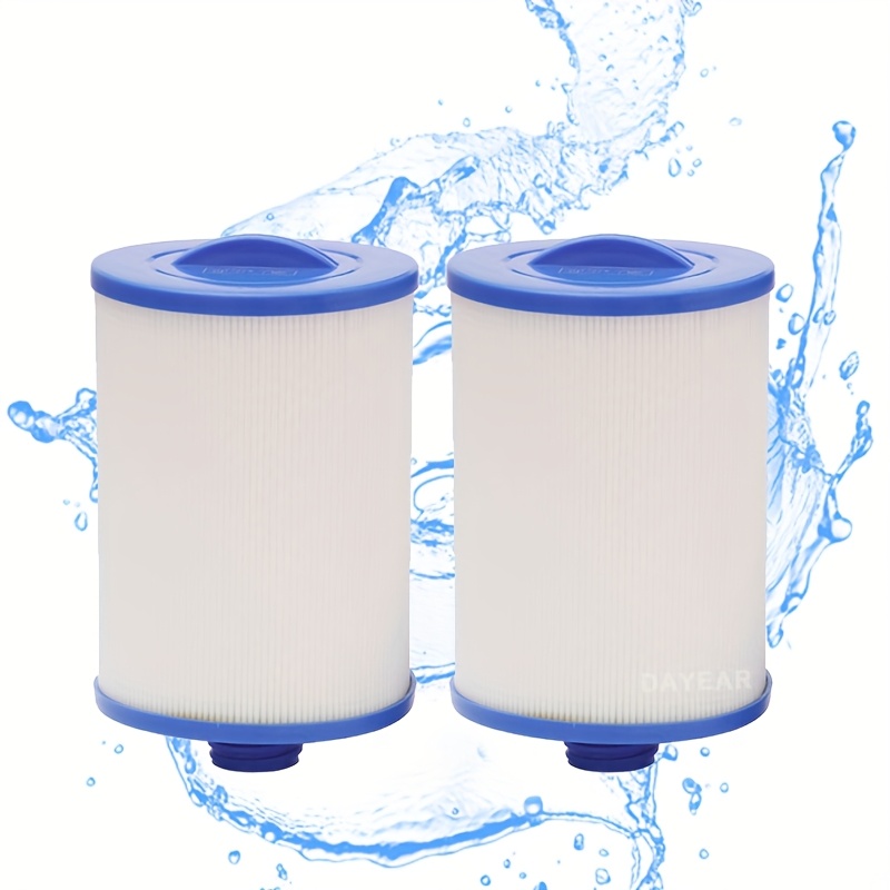 2pcs Of 6ch-940 Spa Filter, Replacement For Pww50p3 (1 1/2 Inch Coarse Thread), 817-0050, Filbur Fc-0359, 25252, 03fil1400, Waterway Skimmer, Screw-in Sae Thread Filter With 45