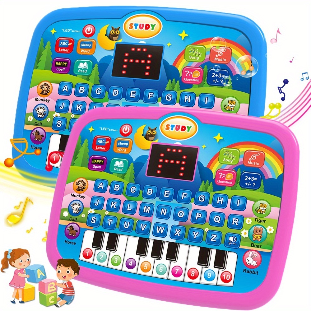 multifunctional machine for kids english learning with alphabet numbers music function animal and piano key educational toy children to enhance their cognitive skills batteries not included Product details 1