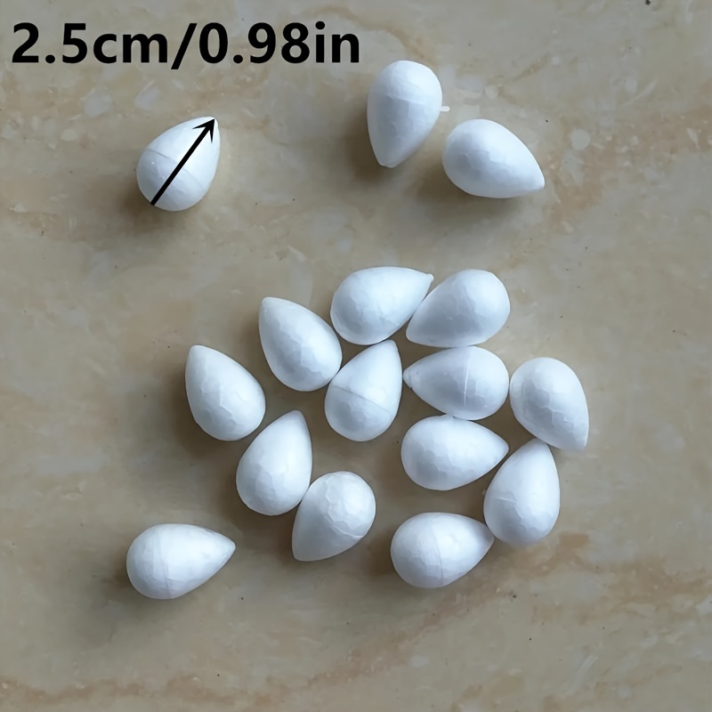 20pcs Craft White Drop Flower Modelling Polystyrene Styrofoam Foam Balls For Christmas Wedding Party Gifts Decoration