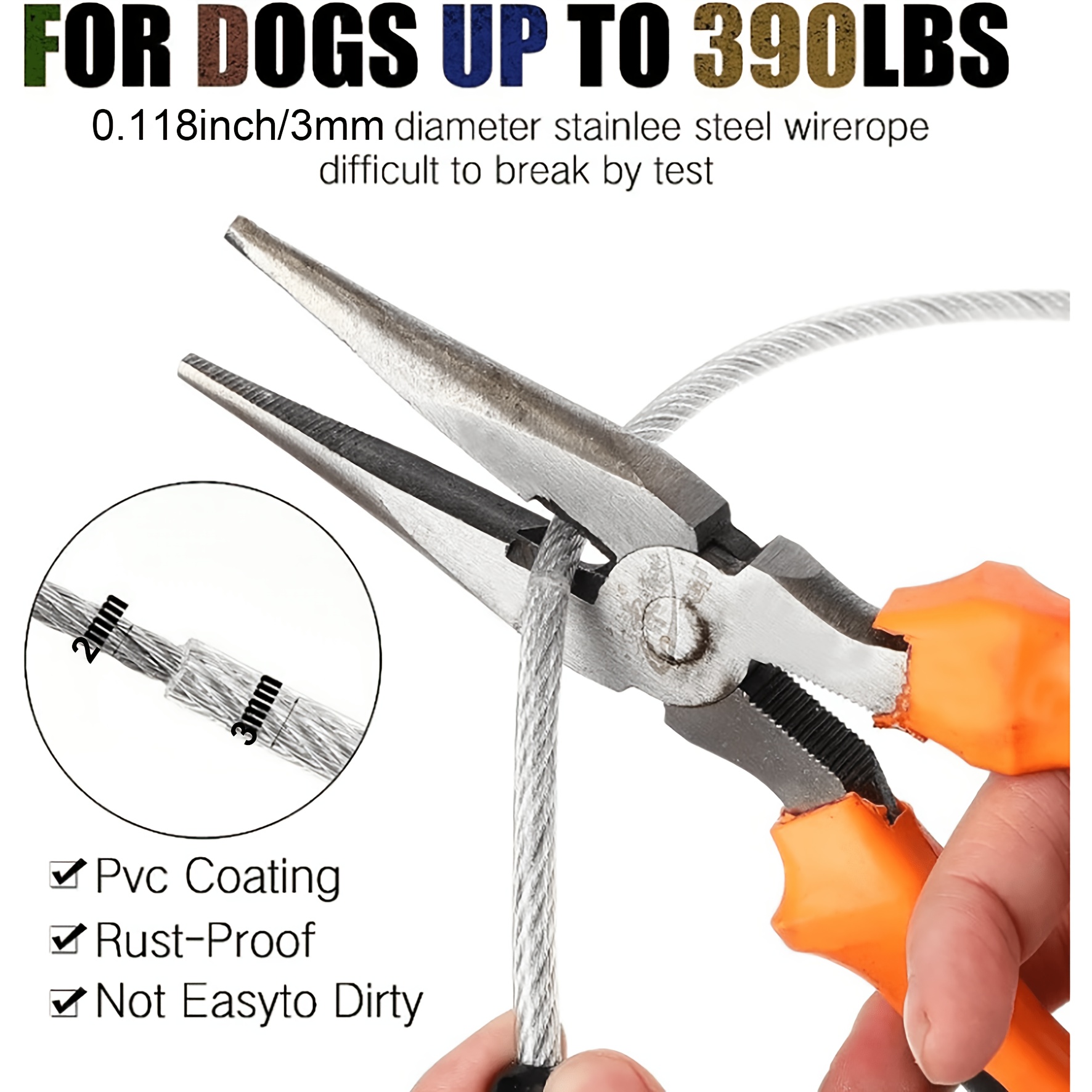 High-Quality Dog Leash with Shock-Absorbing Spring