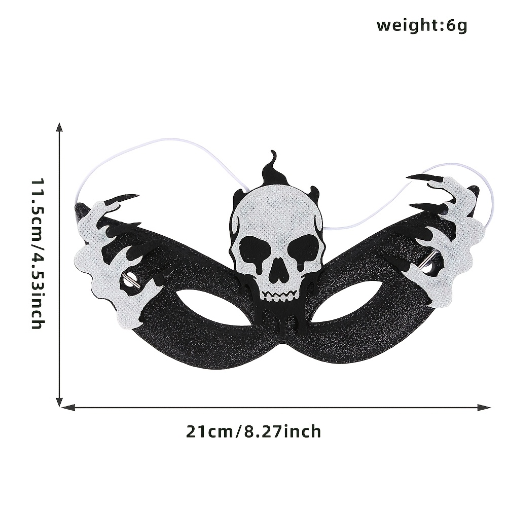 Halloween Bat Skull Half-Face Masquerade Mask