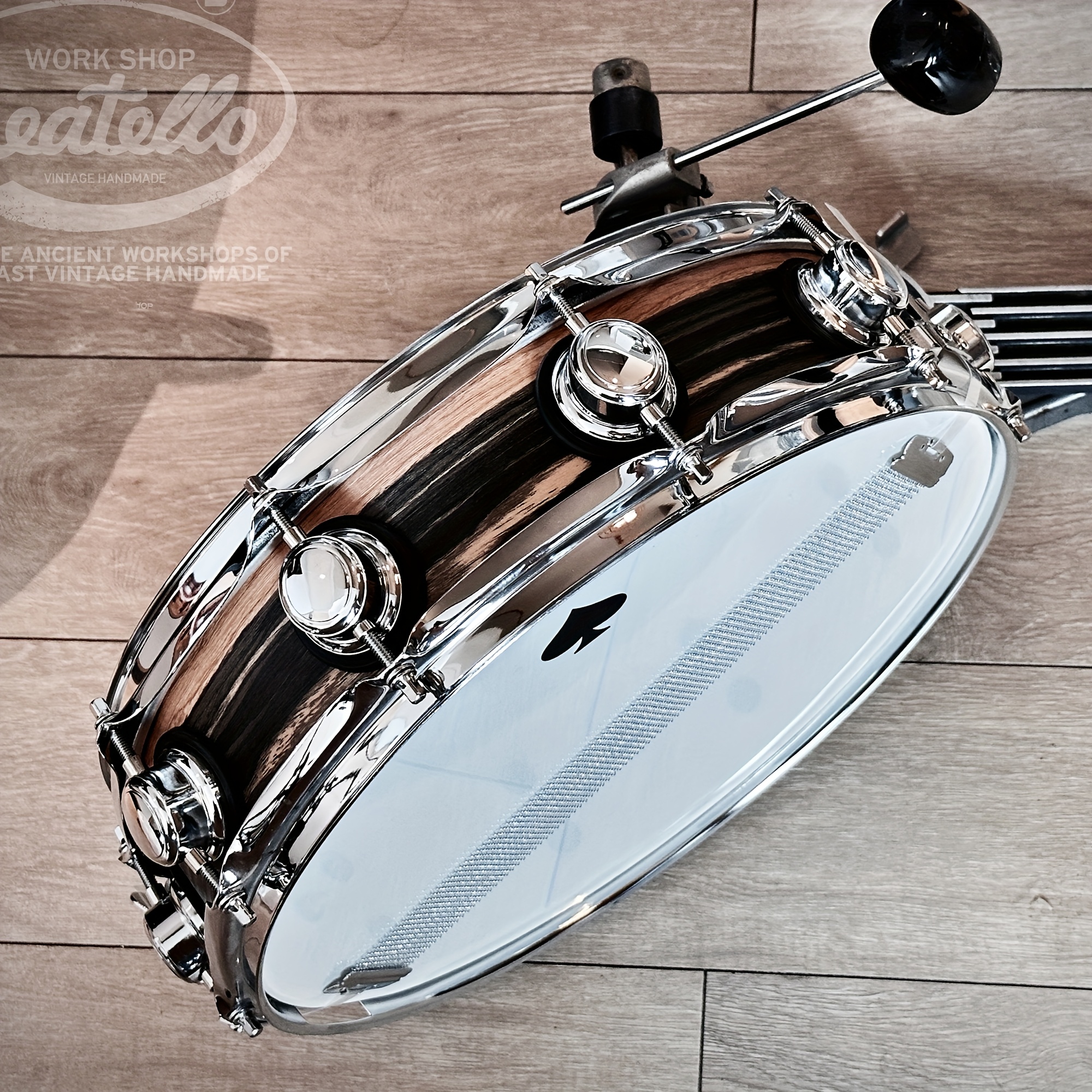 14in 4in snare drum wooden drum shell alloy snare wires included drum key suitable for beginners and professional musicians four colors   Product details 2