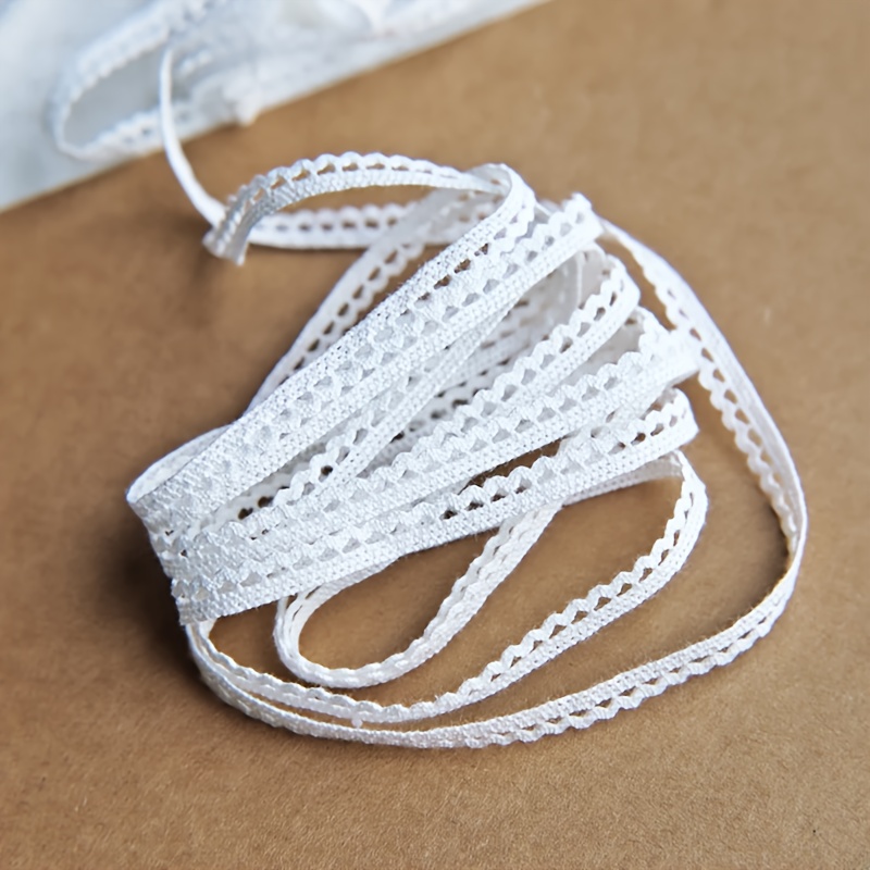 Image of 3 Yards - 6mm / 0.24 Inches Cotton Lace Trim, Perfect For Sewing Projects And Handmade Sewing Items