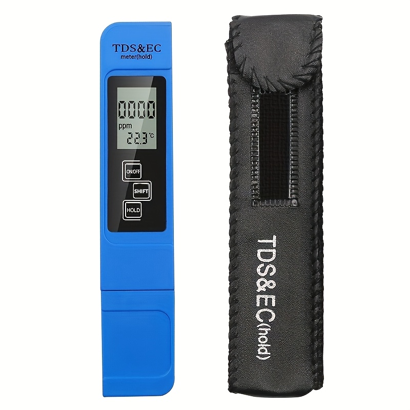 Image of 1pc Water Quality Tester Tds Ec Meter Range 0 To 9990 Multifunctional Water Purity Temperature Temp Ppm Tester