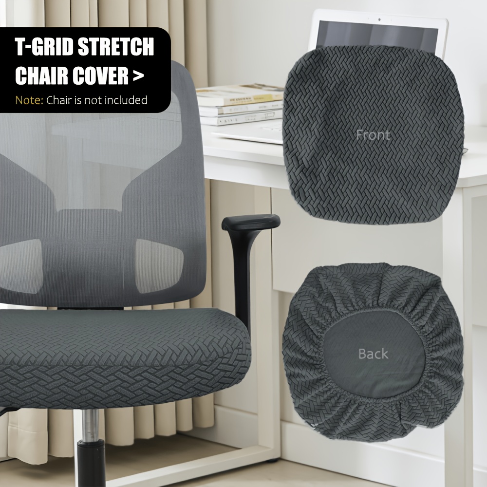TEMU 1pc Bohemian Jacquard Elastic Chair Cover, Universal Office Restaurant Chair Protector, Removable And Washable, Suitable For Kitchen, Wedding,