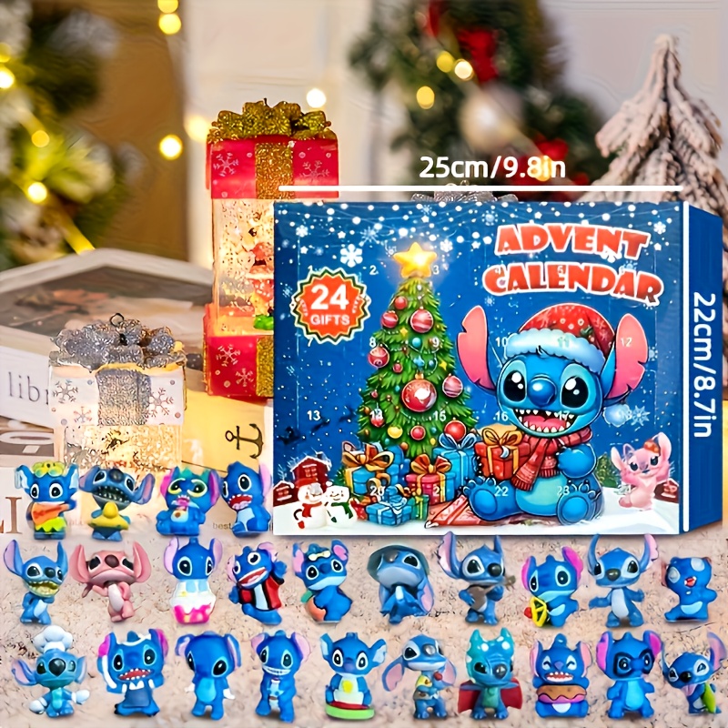 24pcs Christmas   Countdown Calendar Holiday Decorative Dolls -   Miniature Character Models,   Birthdays, Halloween, and New Year Gifts (Ages 14+)