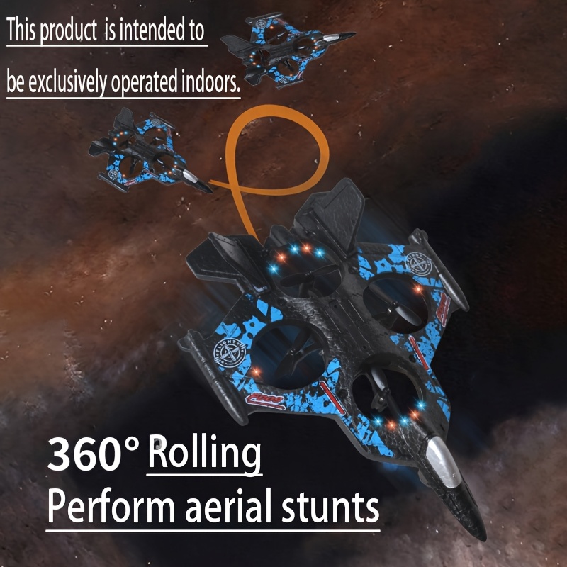 3 color random foam airplane remote control fighter with maneuverability operates indoors usb rechargeable lithium battery   flight range ideal for birthday and holiday gifts gift for   interactive airplane toy durable construction airplane gift 3