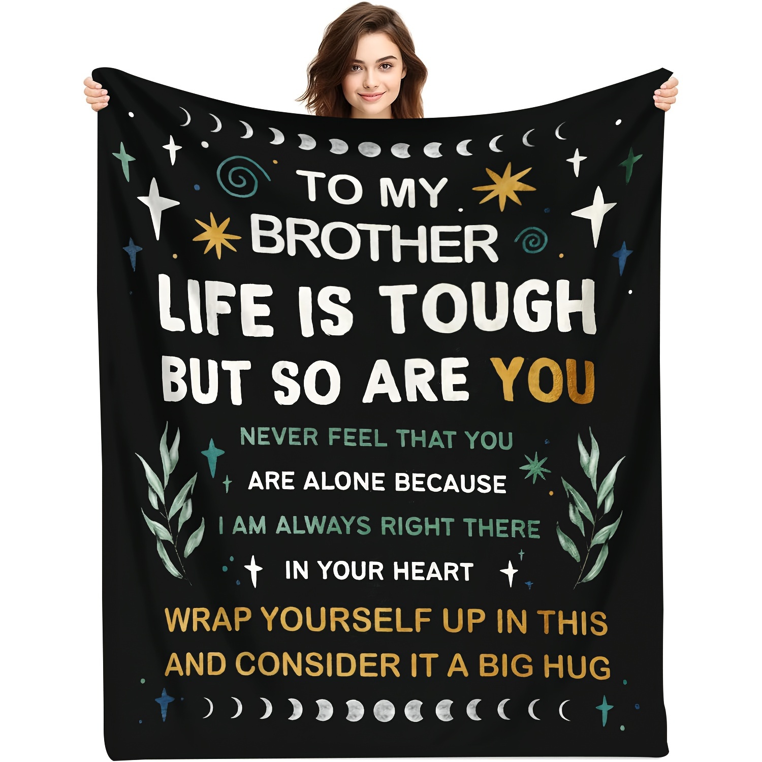 

Encouraging Blanket - All Motivational , Knitted Polyester , 200-250g