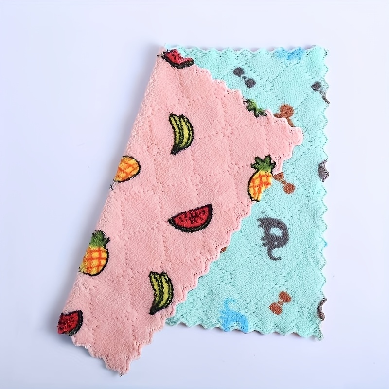 5pcs Super Absorbent Kitchen Dishcloths - Reusable, Quick-Dry Towels for Efficient Cleaning