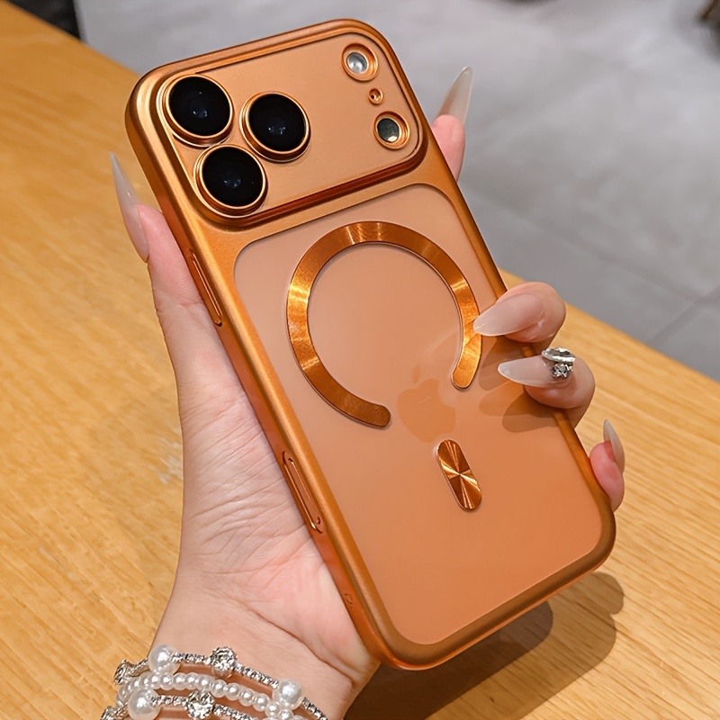 E-shop Handyhülle - Passend für Apple iPhone 17 Pro Max, iPhone 15, Handy Schutzhülle, Magnetische Anti-Fall Hülle, Transparente Soft Hülle, Geeignet