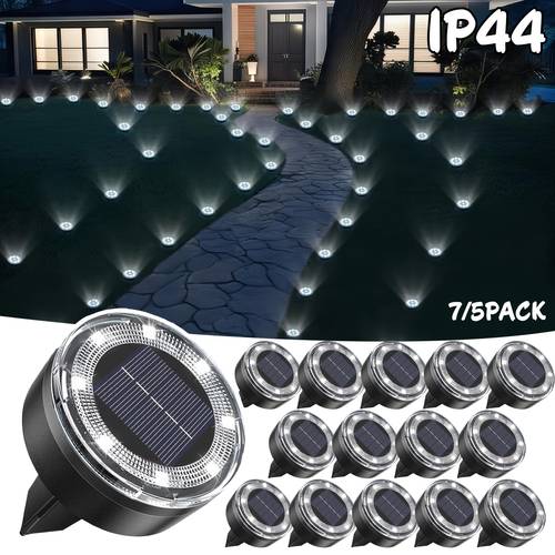 faretto solare da terra 56led 40led, lampada solare da terra ip44, illuminazione led piatta per paesaggi aggiornata, adatta per esterni, marciapiedi, giardini, cortili, , vicoli, decorazioni stagionali, decorazioni festive