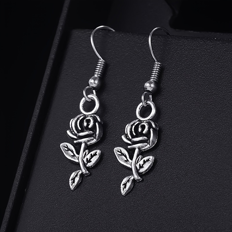 Delicate Rose Flower Earrings for Women
