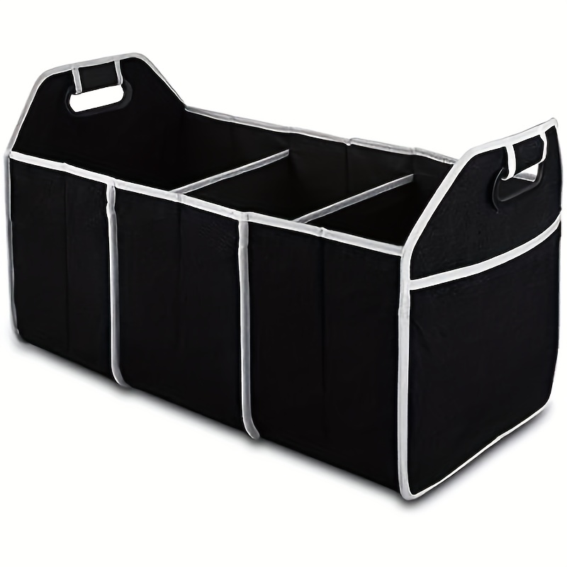 

1pc Universal Car Bag, Portable Car Bag, 3 Compartments, Suitable For Suv, , Van, Sedan