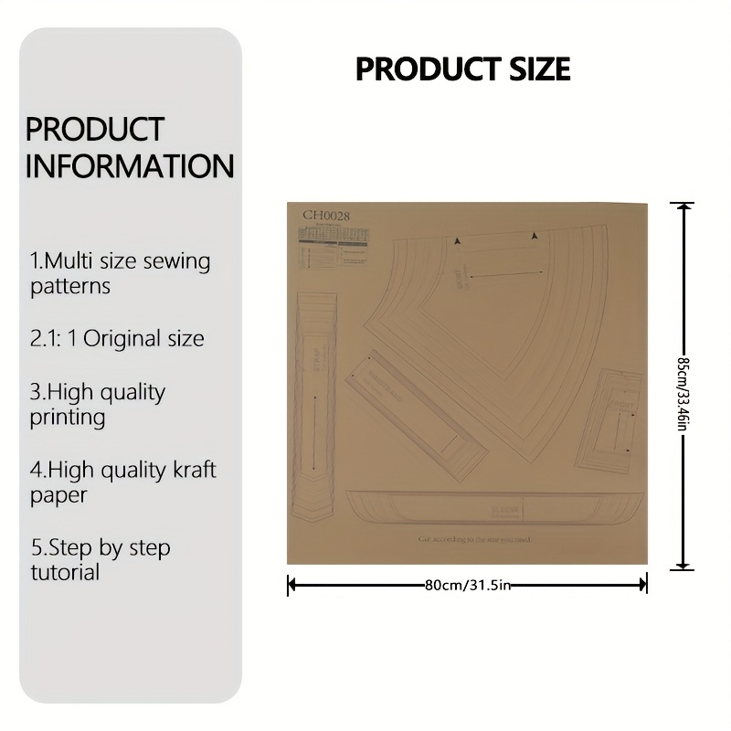 Sewing Patterns For The Dress In Size 9 (6m - 10y), Featuring 1:1 Scale Designs, Ideal For Beginners, Clothing, And…: retailer-supplied image