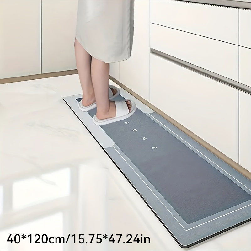 TEMU 1 Pza.. Alfombra De Cocina De De Premium, Alfombra De Suelo Súper Absorbente Con Base Antideslizante, Secado Rápido, Alfombra Grande Para Baño Y