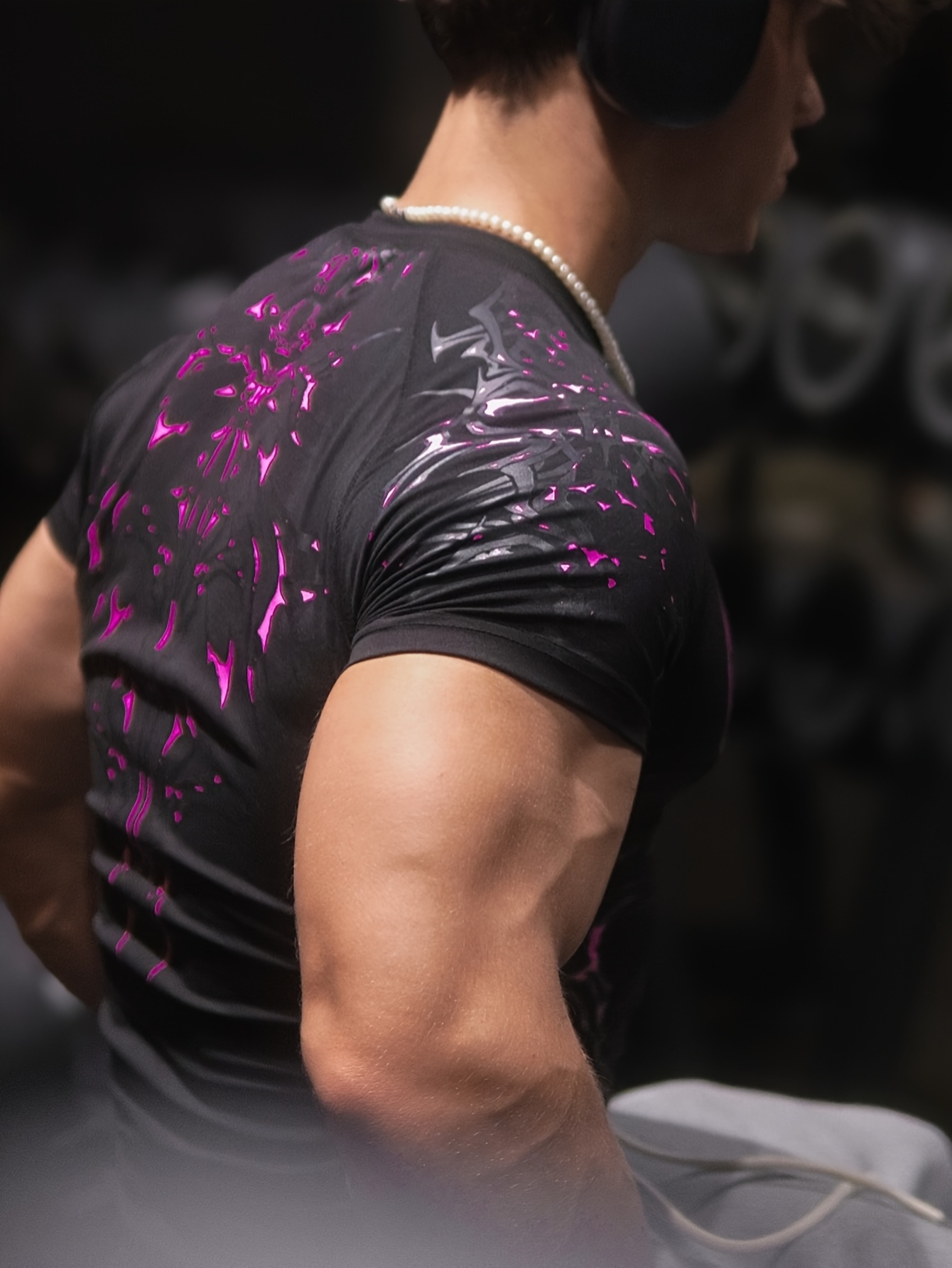 mens compression short sleeve top breathedivinity - Temu Philippines