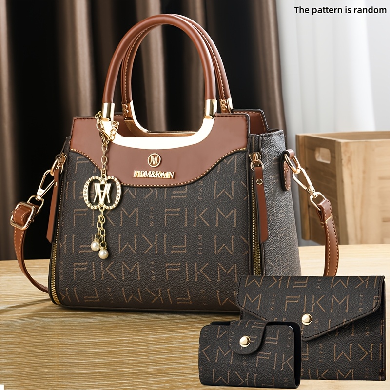 Fashion Women'S Handbag and Shoulder Bag Set |, Zipper Closure, Urban Style, Color, CHROSGEKEIDI Brand