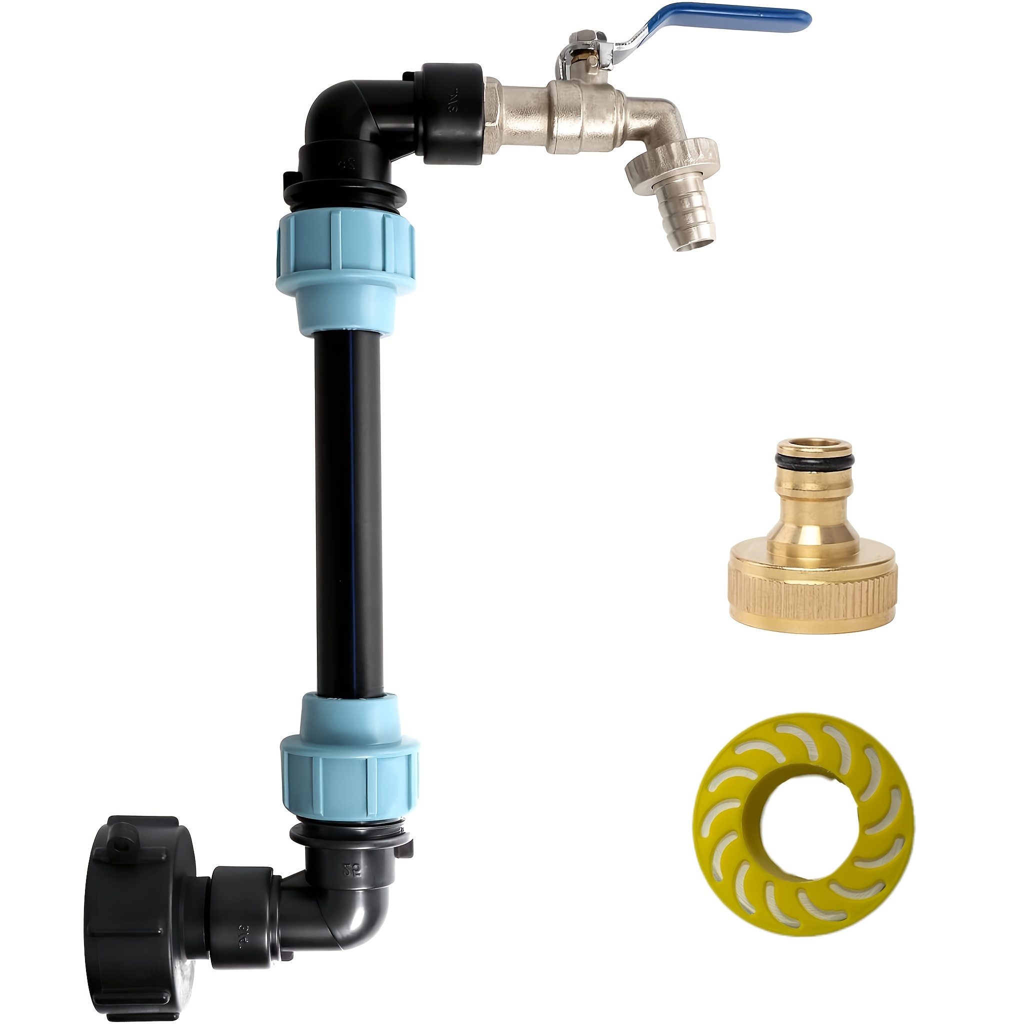 

1pc Brass Faucet For 1000l Barrels & Ibc - -, - , -, Fit 3/4" Hose - , Water-saving Irrigation