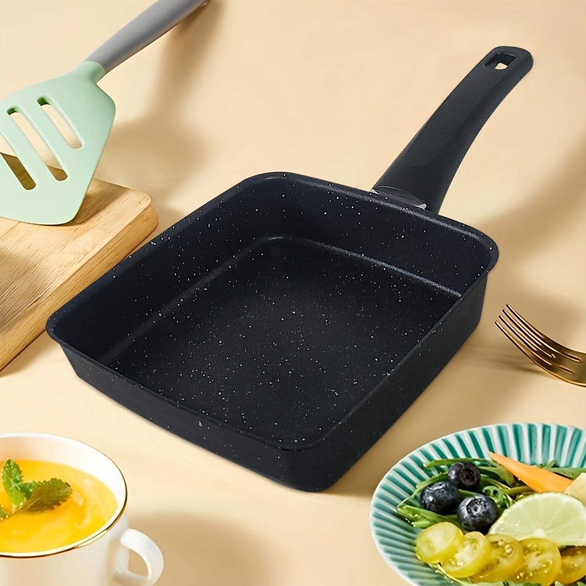 japanese inspired cast   for     more non stick medical stone coated with black handle dishwasher safe details 10